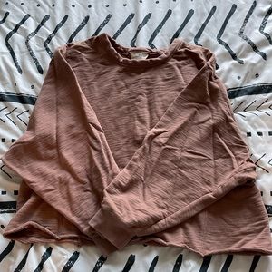 Long sleeve crop top